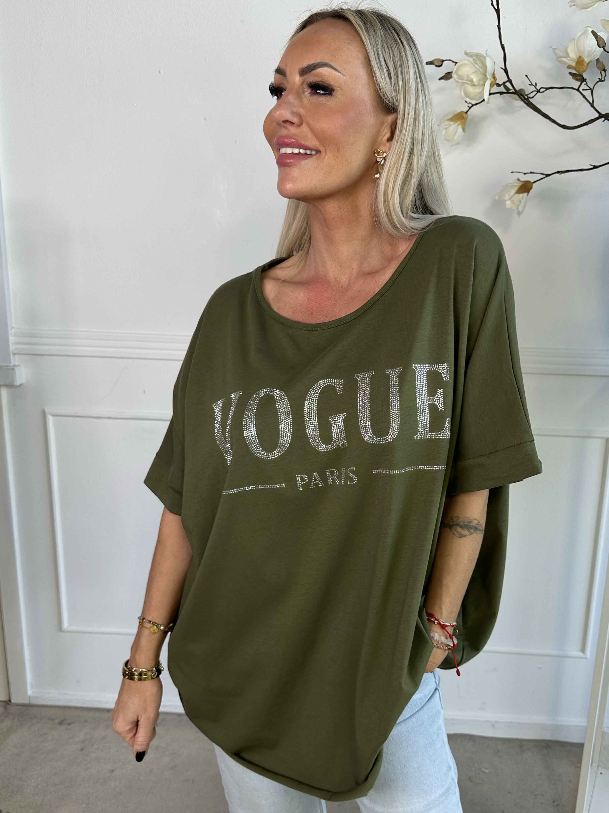 Mintu - T-shirt med mockaränder